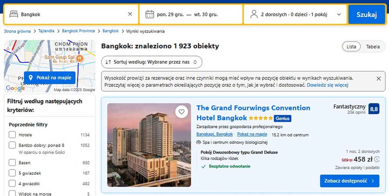 Tanie noclegi w Bangkoku